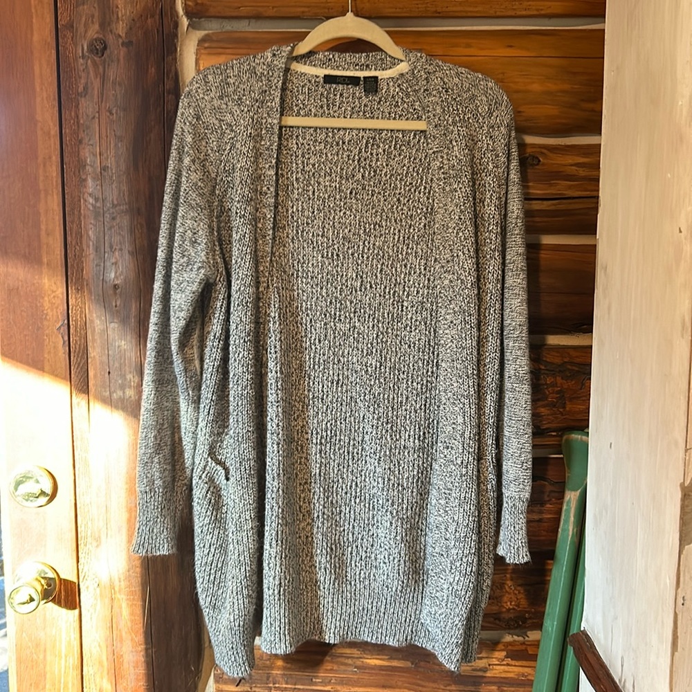 Gray cardigan
